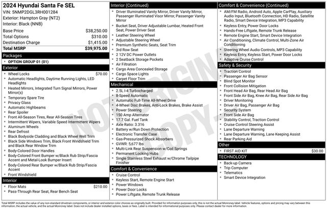 hyundai santa fe 2024 5NMP2DGL3RH001284 image hyundai santa fe 2024 5NMP2DGL3RH001284 image